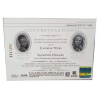 Sinorice Moss & Santonio Holmes Autographed Card - Image 2